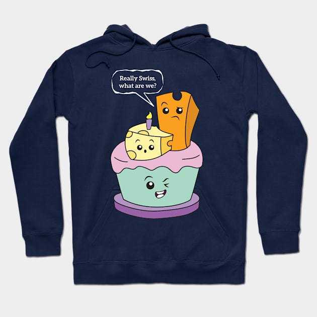 Birthday Cheese Cake Hoodie by orangeartista